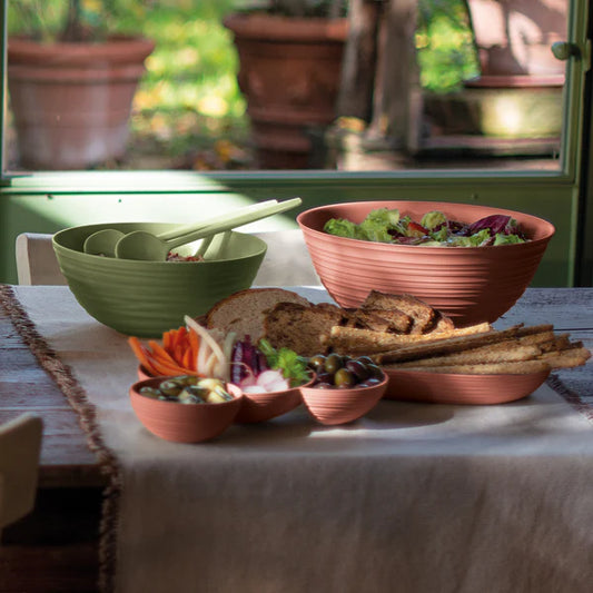 guzzini posata insalata 'tierra' verde chiaro