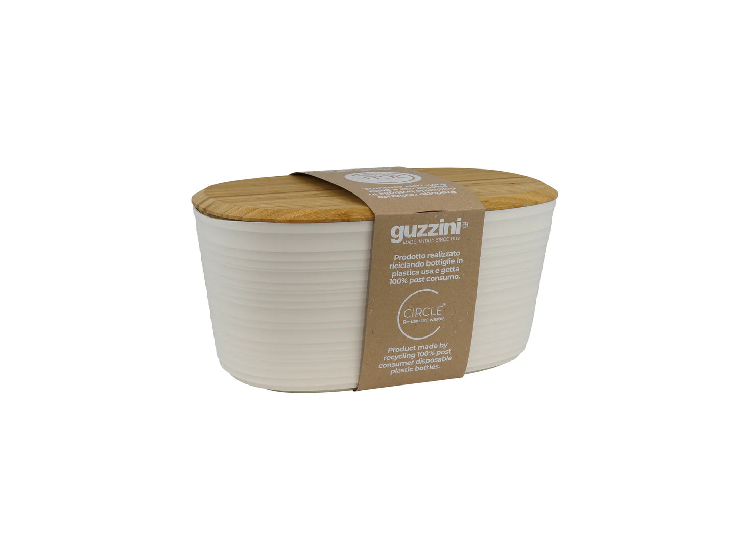 guzzini cassetta pane c/coperchio tagliere in bamboo tierra