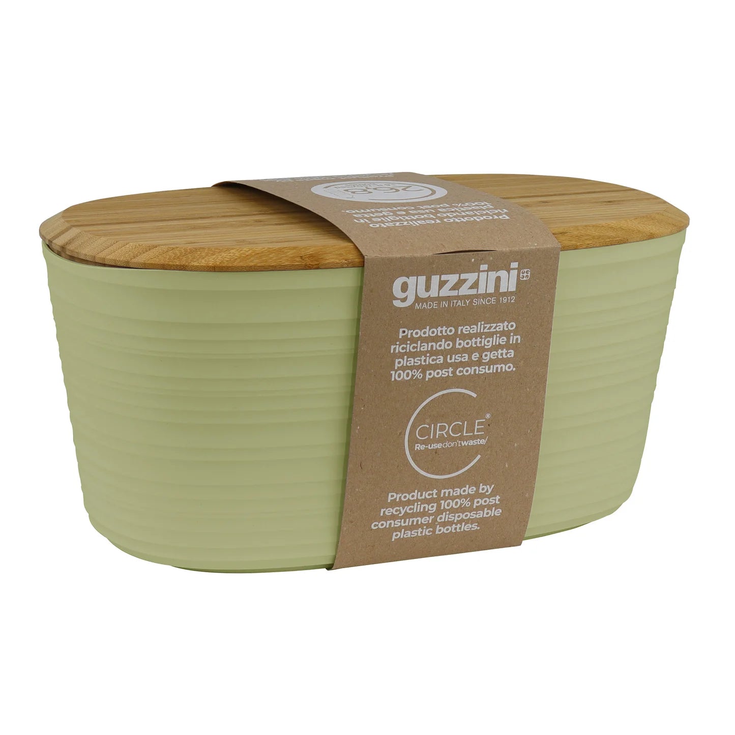 guzzini cassetta pane c/coperchio tagliere in bamboo tierra