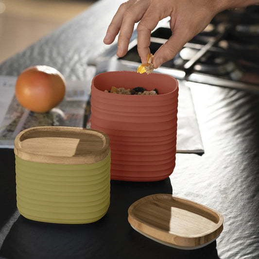 guzzini barattolo s 'tierra' verde chiaro