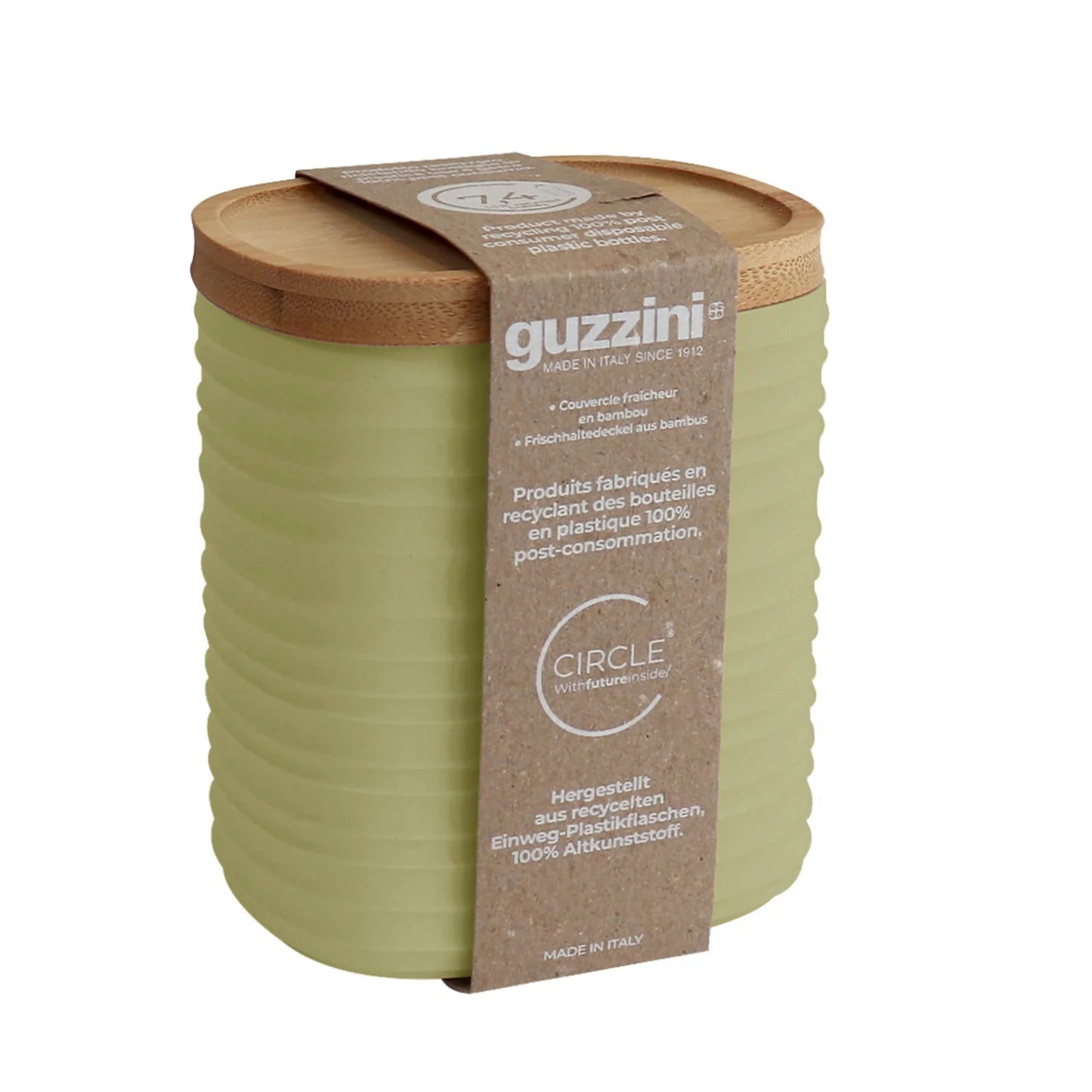 guzzini barattolo m 'tierra' verde chiaro