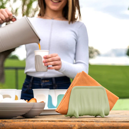 guzzini portatovaglioli 'tierra' verde chiaro