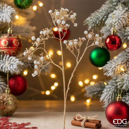 natalizio edg gypsophila stelo colore oro h cm 68
