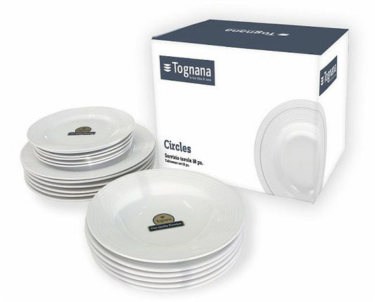 tognana servizio tavola 18 pz polis circles TOGNANA SERV. TAVOLA 18 PZ POLIS CIRCLES