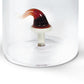 Wd Bicchiere in vetro borosilicato. Capacit   250 ml. Decoro natalizio
