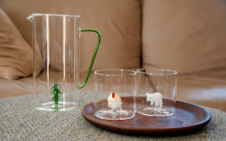 Wd caraffa in vetro borosilicato capacità 1.2lt decoro natalizio