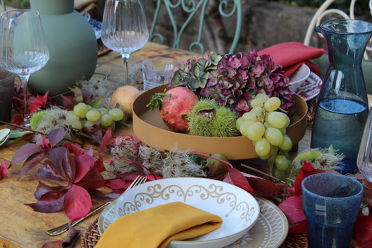 BIZZOTTO VASSOIO DECORATIVO LAGYNOS OCRA D30