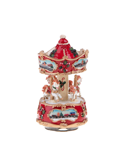 natalizio brandani carillon giostra c/musica e movimento resina