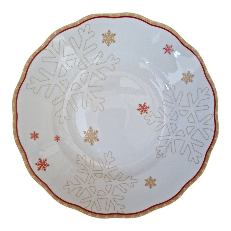 natalizio brandani christmas servizio tavola 18 pz porcellana