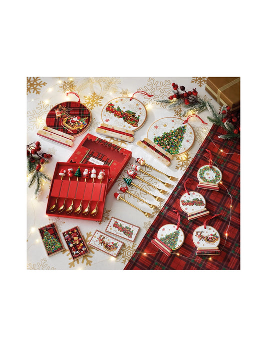 natalizio brandani decoration christmas albero ceramica/sughero