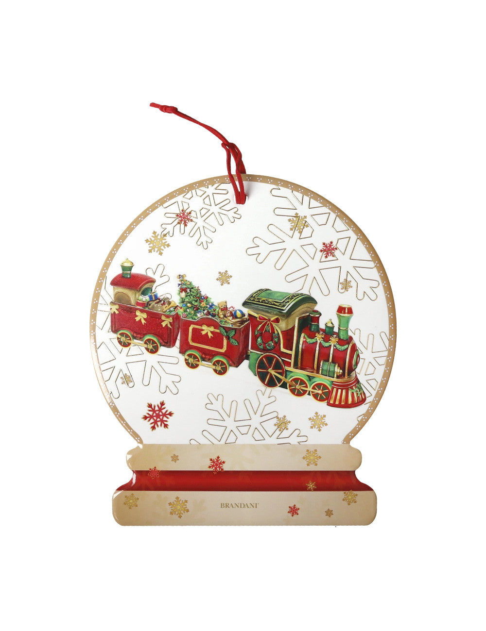 natalizio brandani decoration christmas trenino ceramica/sughero