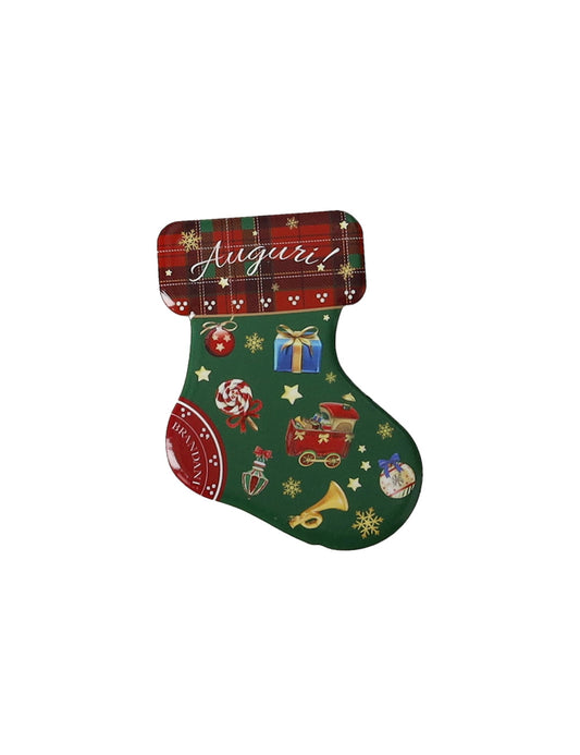 natalizio brandani magneti christmas calza set 4pz ceramica