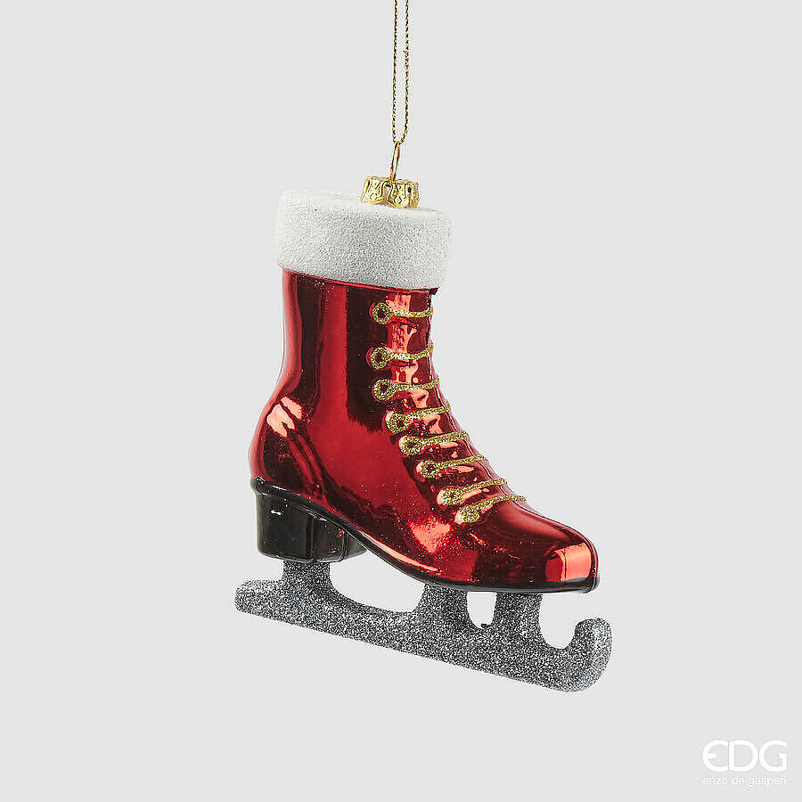 natalizio edg addobbo pattino h cm 11 larghezza cm 10.5 x 4