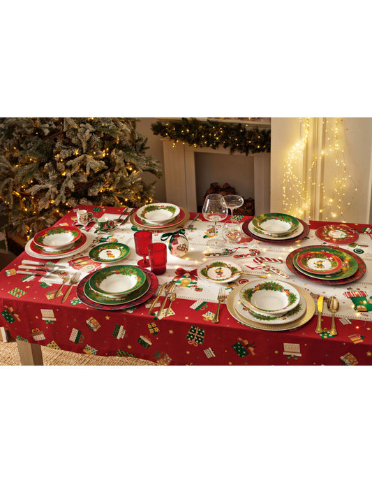 brandani tavola 18 pz elfomagia porcellana