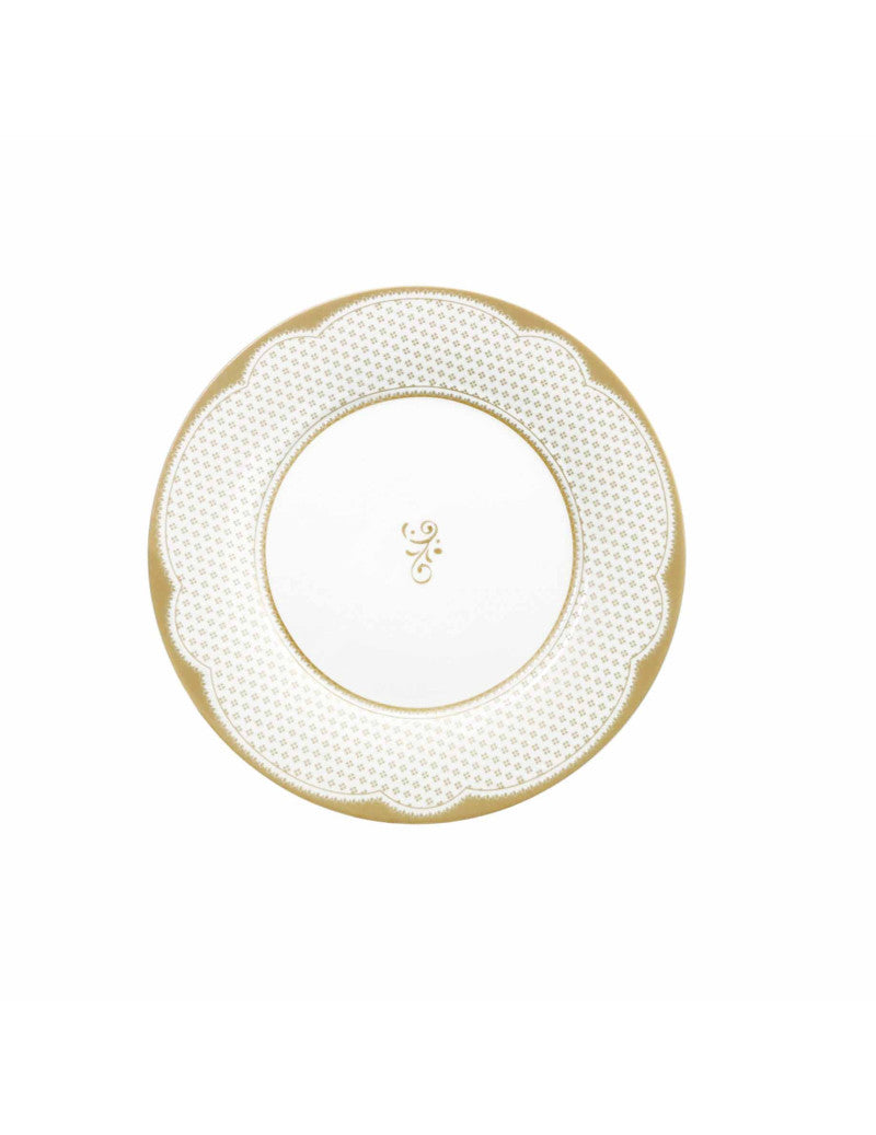 BRANDANI TAVOLA 18 PZ GOCCIA D'ORO GOLD PORCELLANA