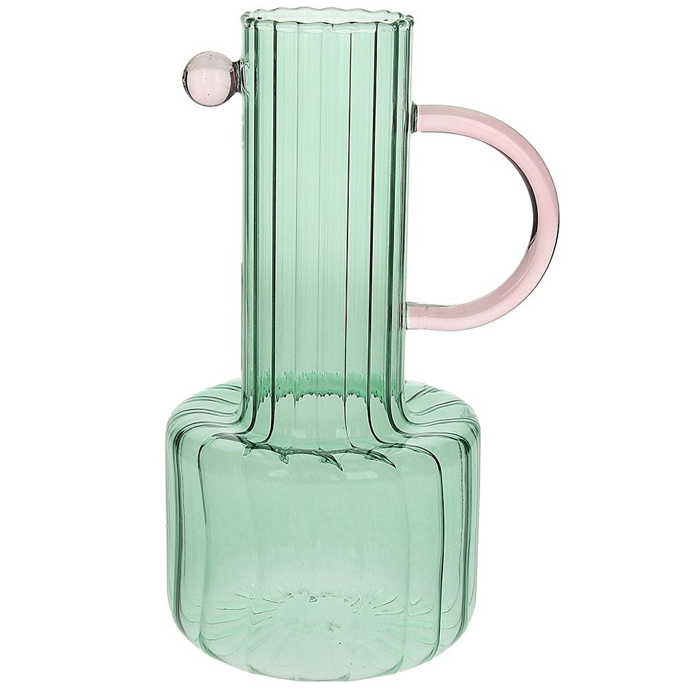 andreafontebasso Vaso Rosa/Giallo H Cm 24 Glass Design ArtVetro Rosa