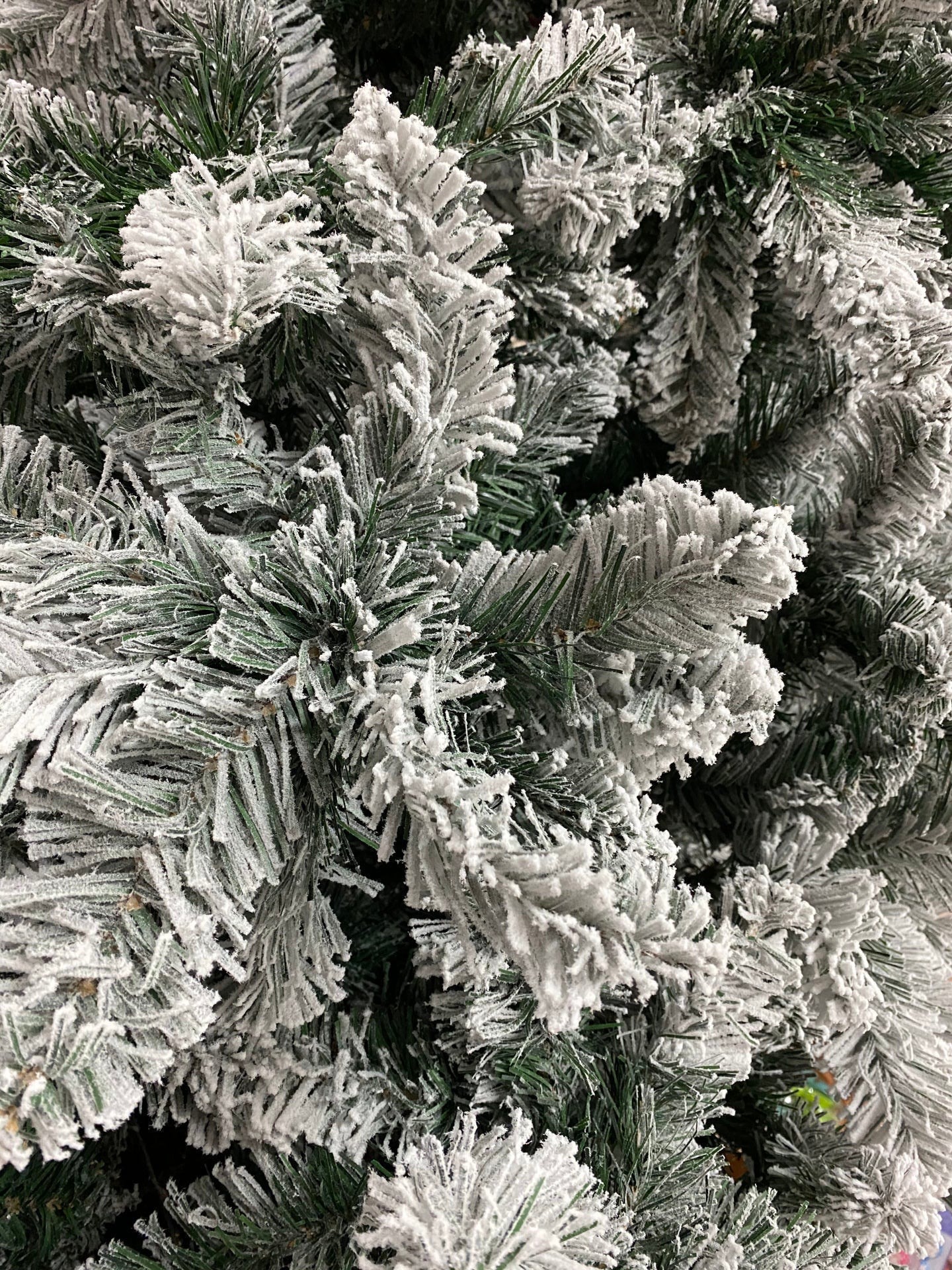 natalizio partenope albero uragano innevato base metallo h cm 210 tps 1128