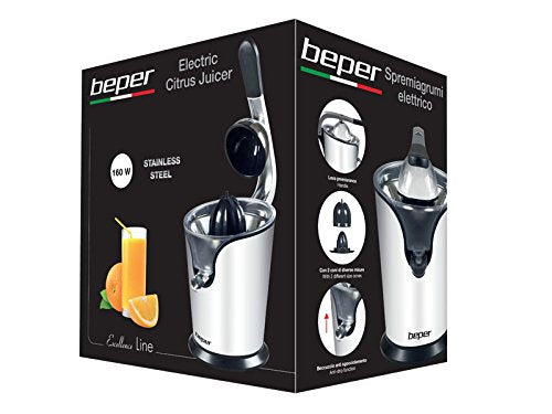 BEPER SPREMIAGRUMI ACCIAIO 160W LEVA ALLUM.