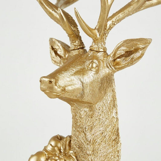 natalizio edg Base per Albero Natale Cervo per Pino H 102 Cm L 81 Cm P 38 Cm Oro