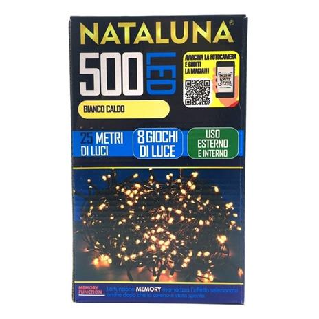 NATALIZIO PARTENOPE SERIE 500LED MEMORY USO INTERNO/ESTERNO.8FUNZIONI
