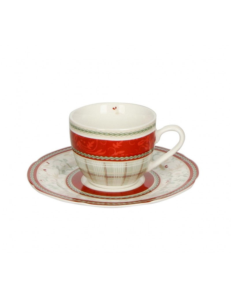 natalizio brandani connubio set 2 tazzine caffè c/piattino