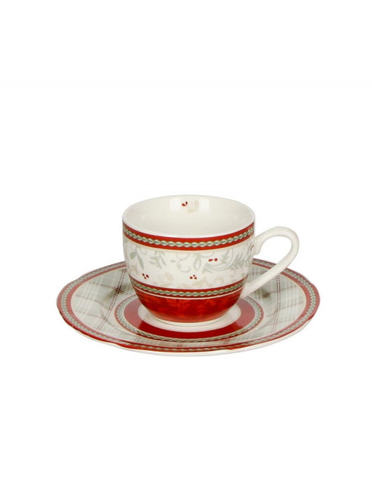 natalizio brandani connubio set 2 tazzine caffè c/piattino