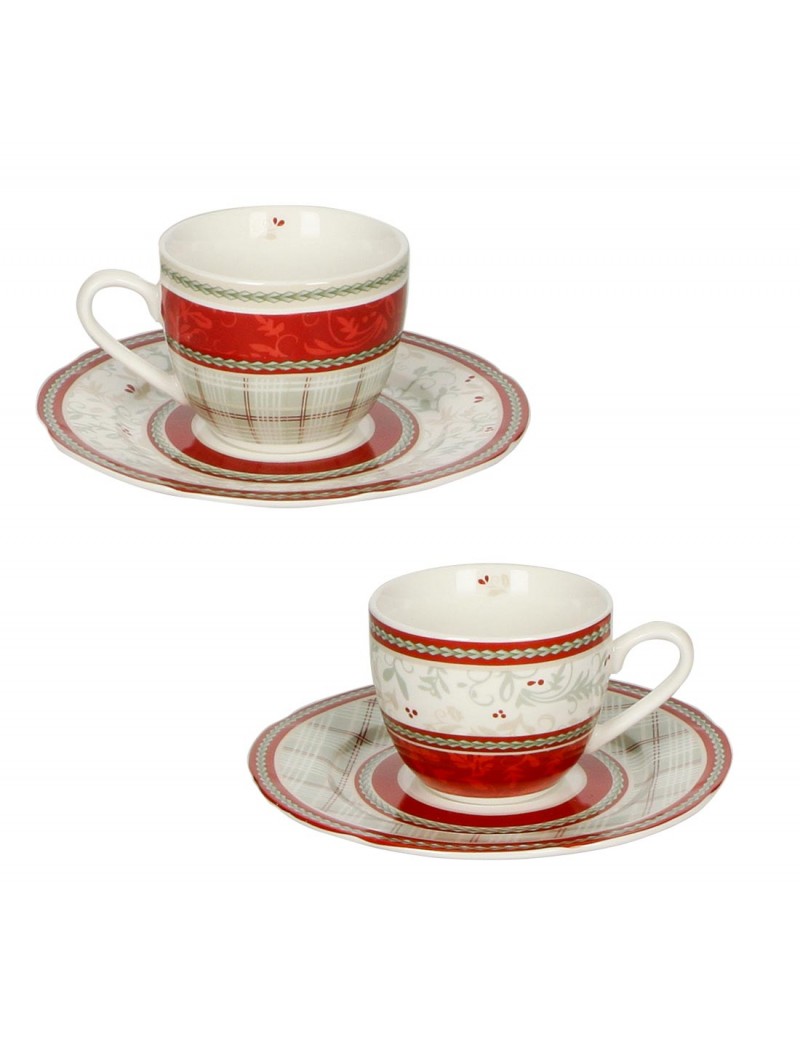 natalizio brandani connubio set 2 tazzine caffè c/piattino