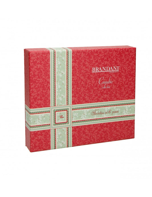 NATALIZIO BRANDANI FORCHETTINA CONNUBIO OLD GOLD SET 6 PZ