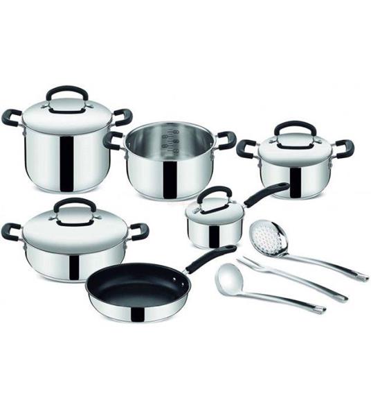 Lagostina Pratica 13 Pz Set di Pentole in Acciaio inox