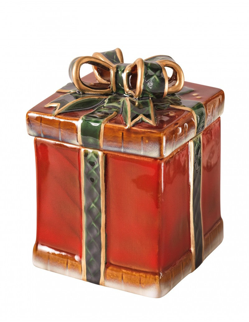 natalizio brandani scatola dono porcellana cm 13x13