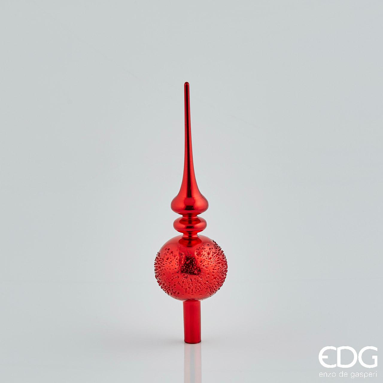 natalizio edg puntale in vetro c/sfera h cm 31