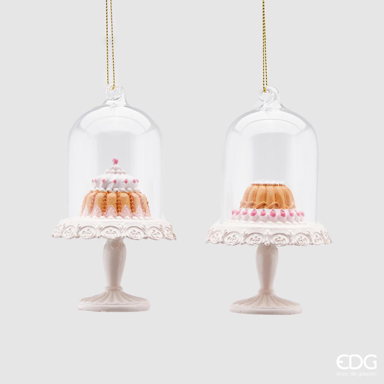 NATALIZIO EDG DECORAZIONE TORTA POLY/VETRO (2ASS) H11