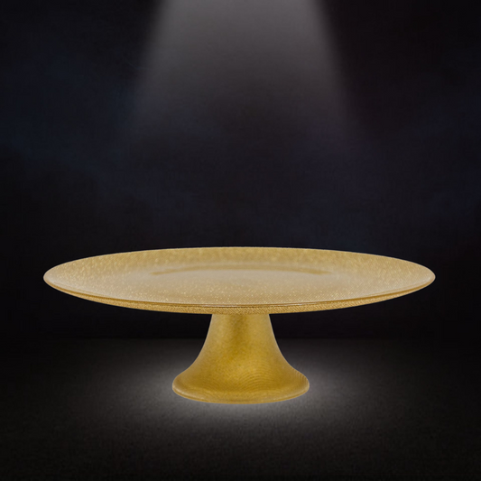 LUIGI BORMIOLI ALZATA GLITTER COL. ARGENTO/ORO diam. cm 33