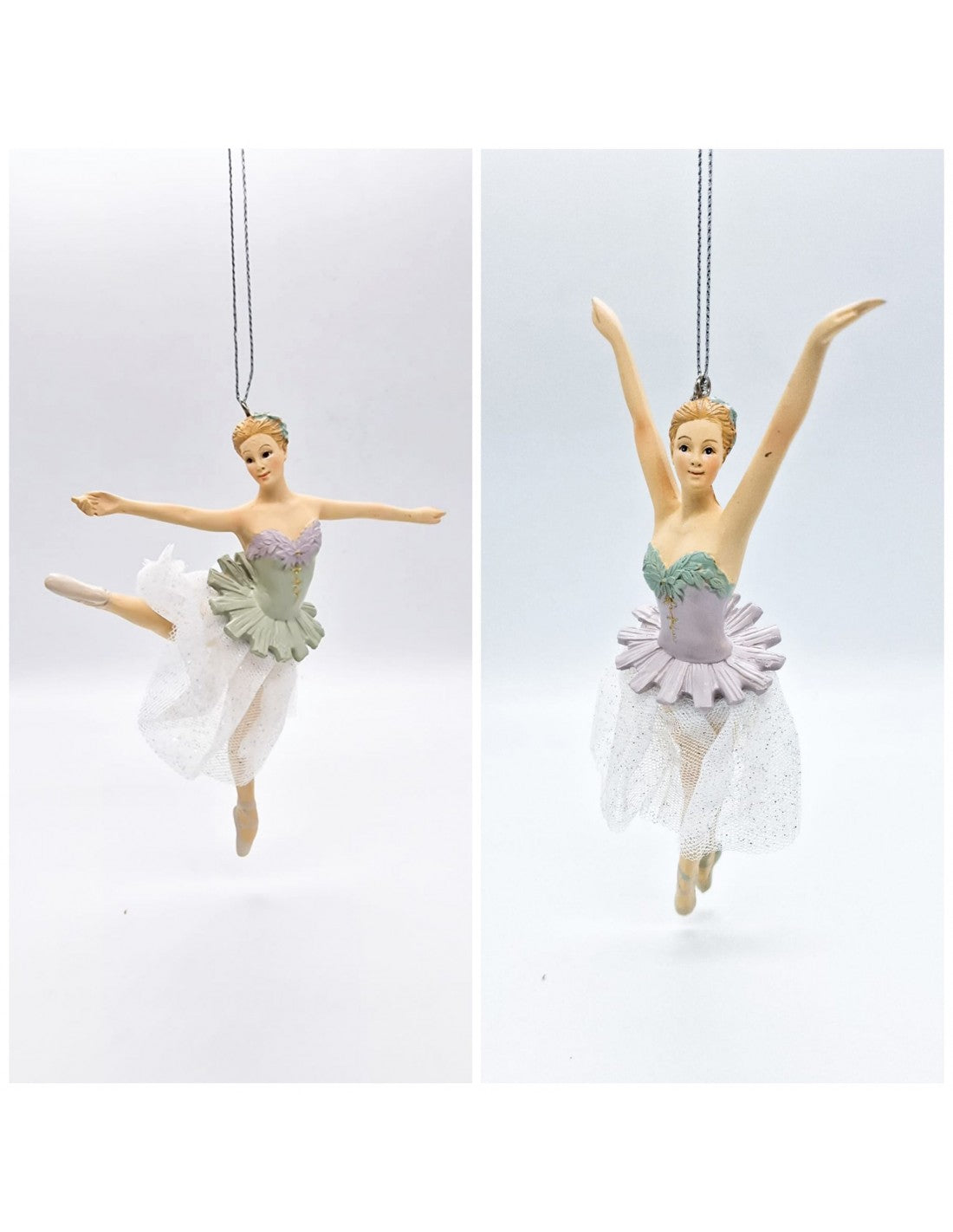 natalizio edg dec. ballerina poly h cm 18 ( 2 assortite)
