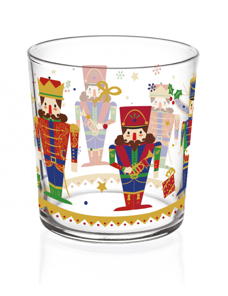 natalizio brandani lo schiaccianoci set 6 bicchieri vetro