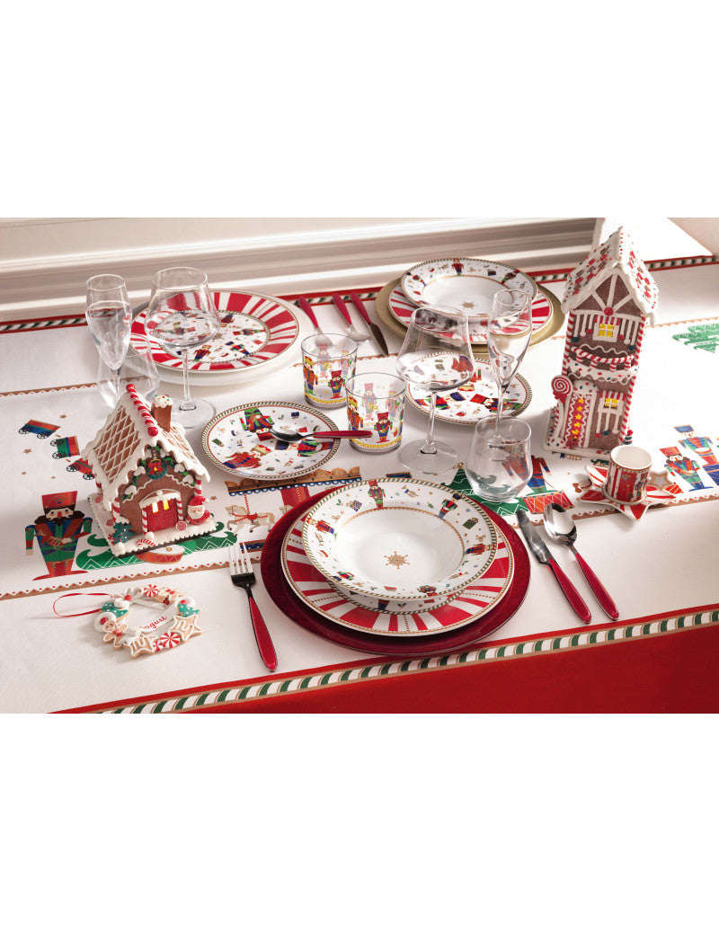 natalizio brandani lo schiaccianoci set 6 bicchieri vetro