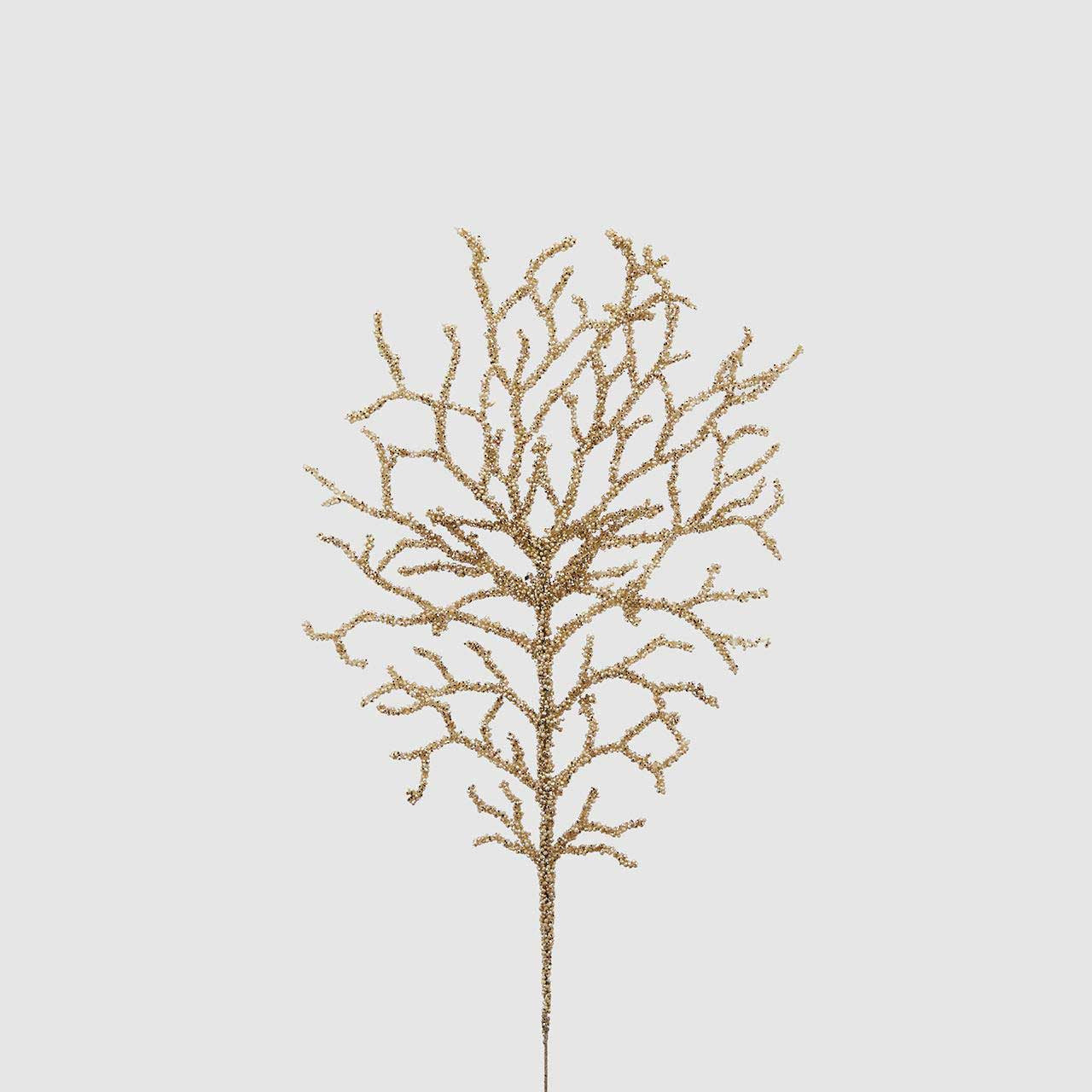 NATALIZIO EDG CORALLO BELL RAMO GLITTER . H CM 50