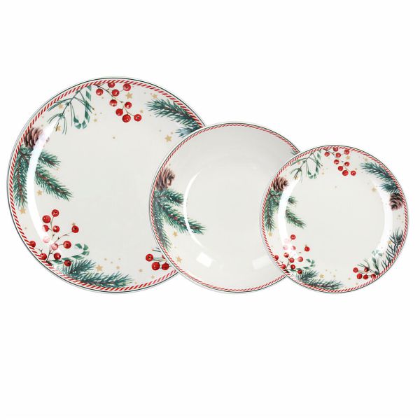 tognana servizio tavola 18 pz madison candy christmas