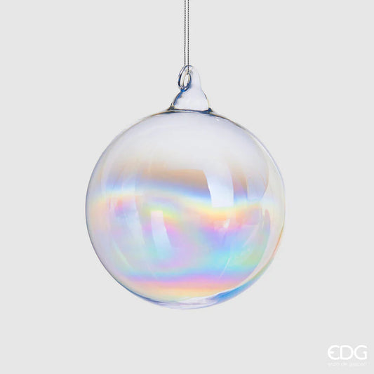 natalizio edg palla vetro iride diametro cm 10