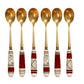 NATALIZIO BRANDANI CUCCHIAINO CONNUBIO OLD GOLD S ET 6 PZ