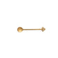 NATALIZIO BRANDANI CUCCHIAINO SOTTOBOSCO GOLD SET  6 PZ INOX
