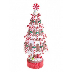 NATALIZIO BRANDANI ALBERO GINGER BREAD PLASTIC cm 32 h